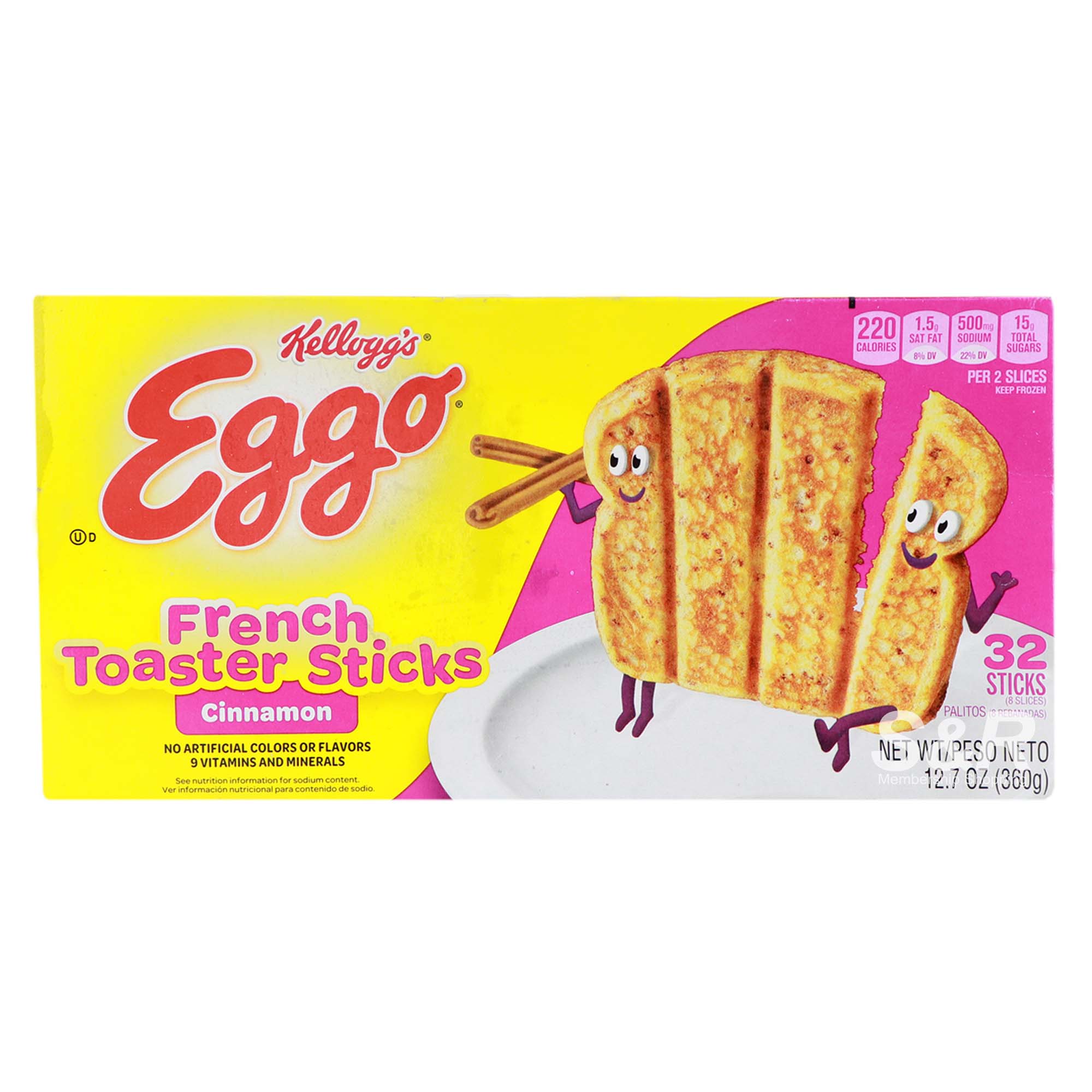 Kellogg’s Eggo French Toaster Sticks Cinnamon 360g Kellogg’s Eggo French Toaster Sticks Cinnamon 360g